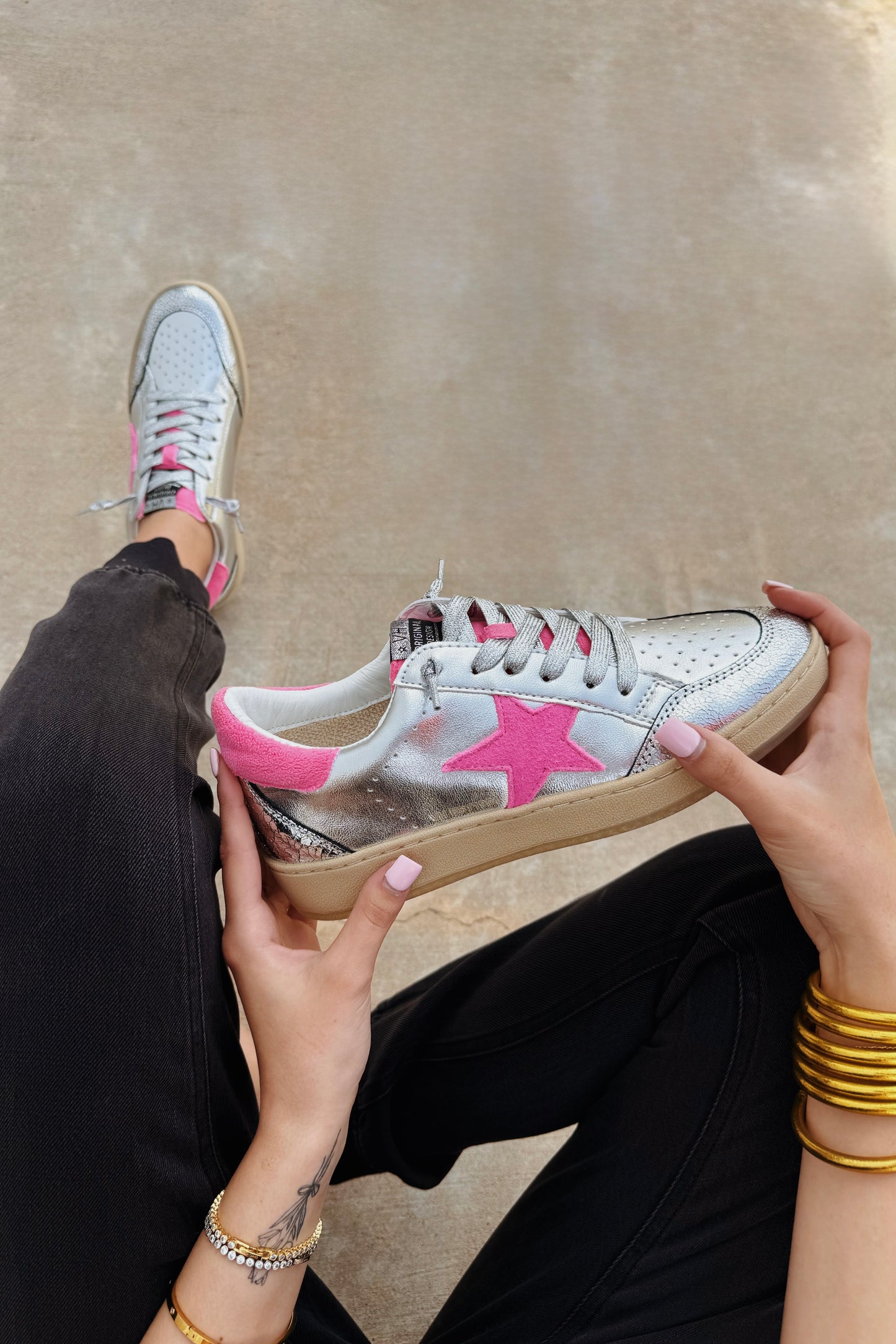 VH Washed Silver/Pink Sneaker