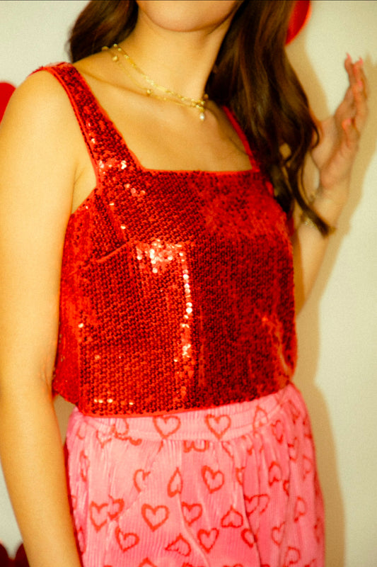 Sleigh Sequin Top