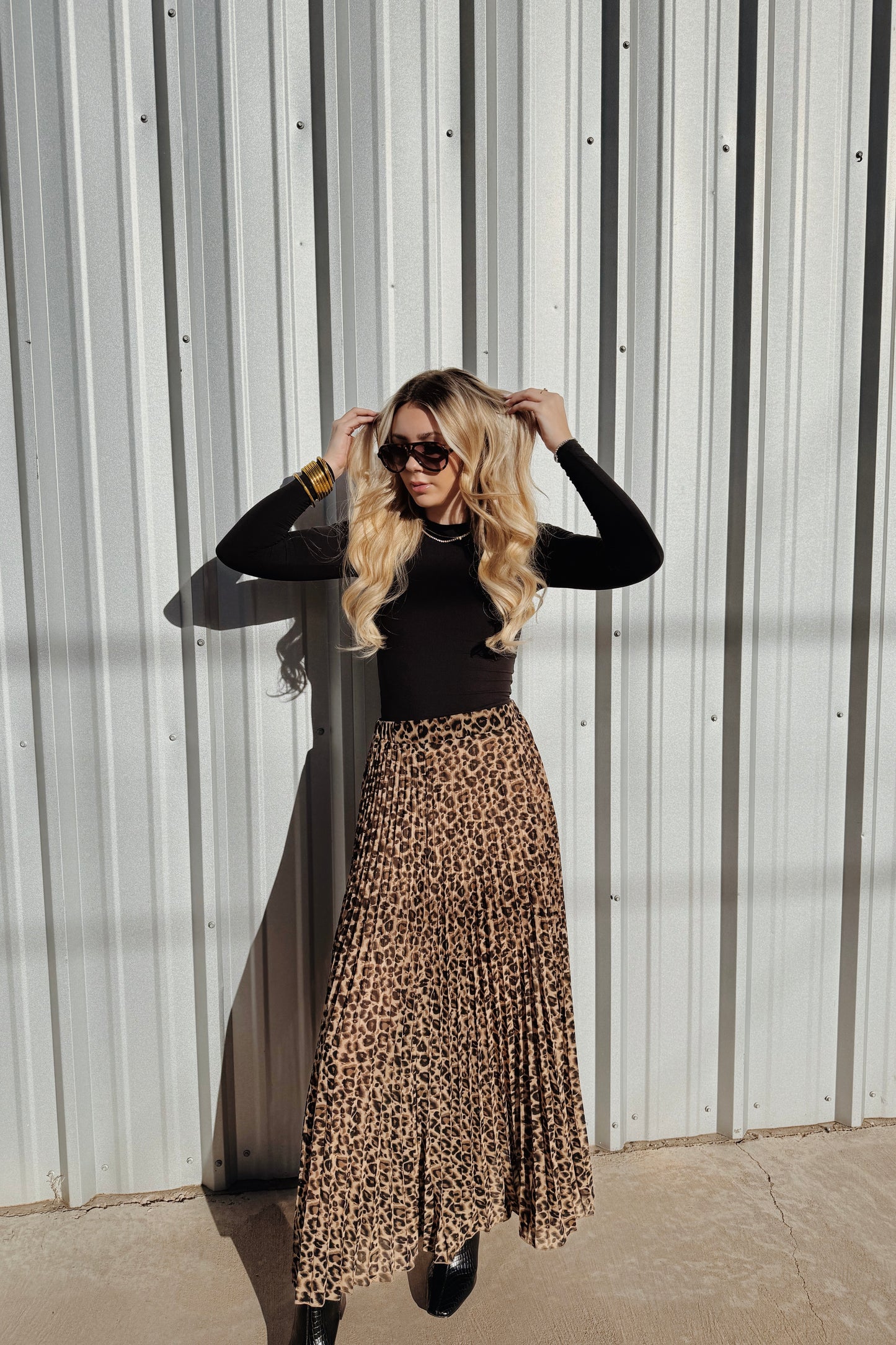 On The Prowl Leopard Skirt