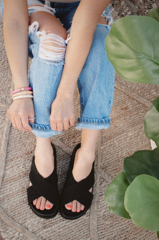 The Shoreline Sandal - Black