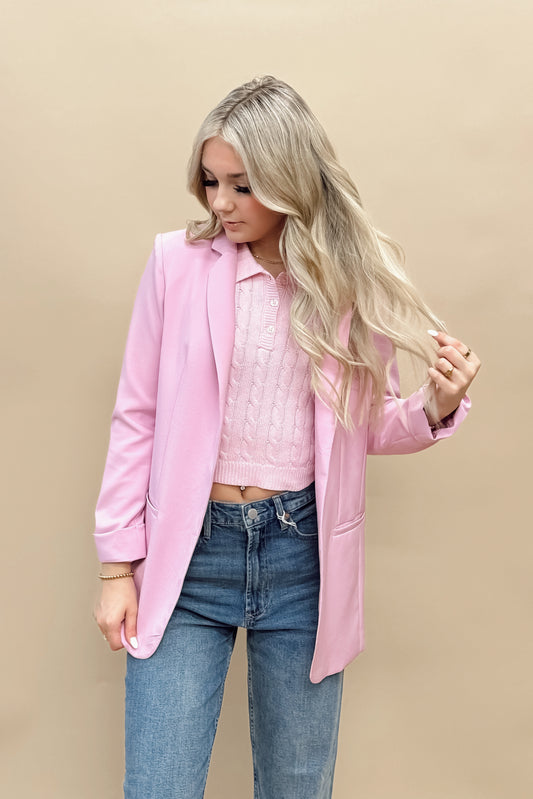 The It Girl Blazer - Pink